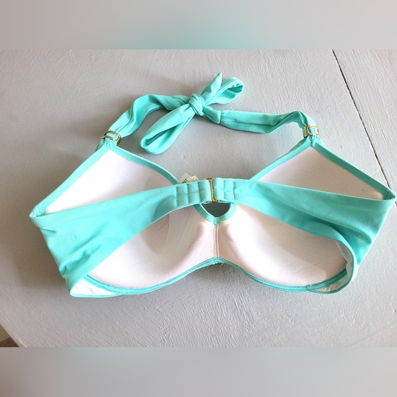 🩵NEW Victorias Secret Aqua Bikini Top Only - Picture 2 of 3